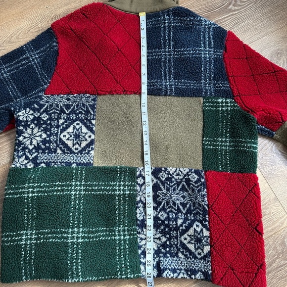 Colorful Patchwork Teddy Jacket - Picture 6 of 10